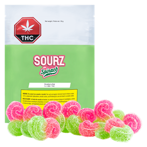 SOURZ by Spinach – Strawberry Kiwi 5:1 CBD Gummies 10 x 1mg